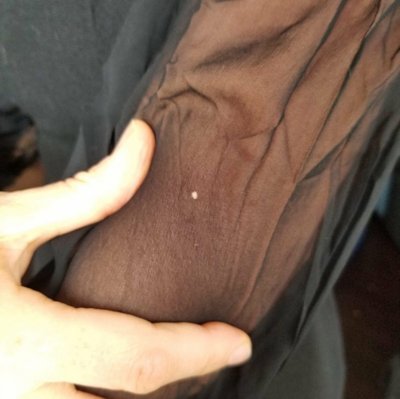 50's Gold Soutache Chiffon Balloon Sleeves Dress - Picture 3 of 9